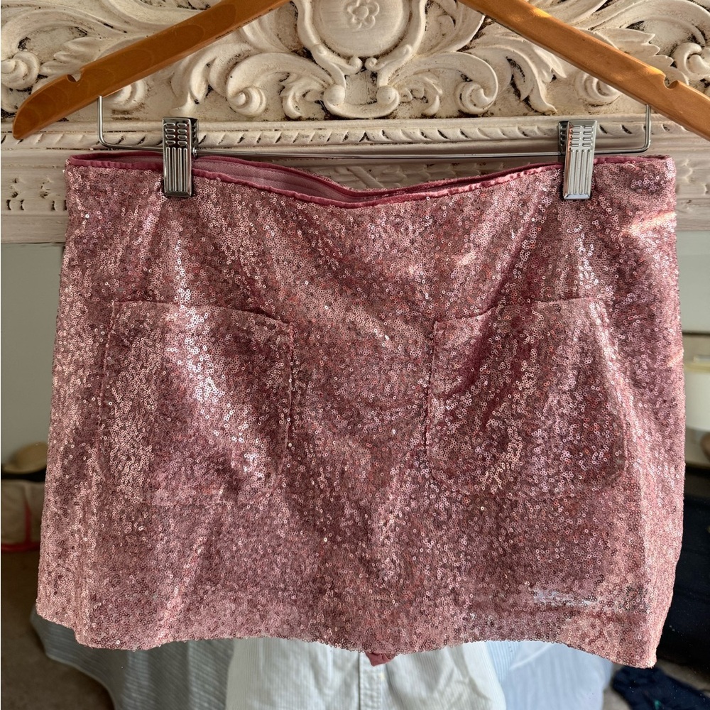 Anthropologie Maeve Sequin Skirt